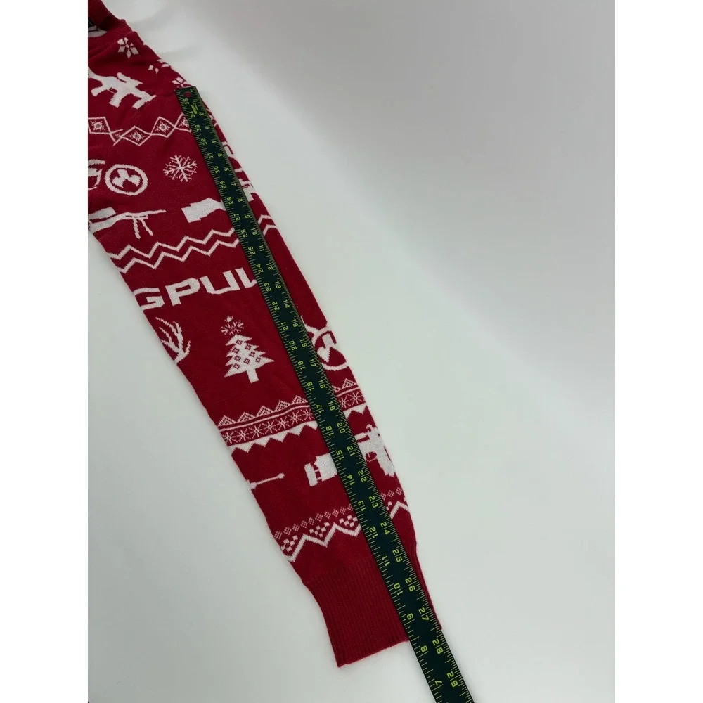 Magpul Industries Mens 2X Ugly Christmas Sweater Red White Tactical Rifle Antler